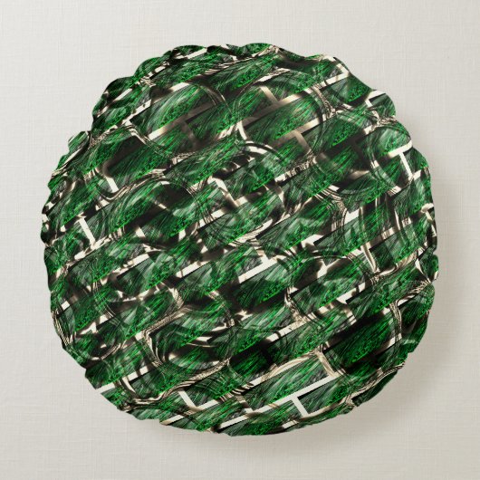 緑の「壁」効果と最も暗い泡？ ラウンドクッション (正面)