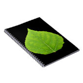 緑の《植物》アスペンの葉#11 ノートブック (右側)