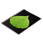 緑の《植物》アスペンの葉#11 ノートブック (左側)