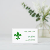 緑の（紋章の）フラ・ダ・リ 名刺 (スタンド正面)