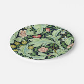 緑のAcanthusの紙皿 ペーパープレート (アングル)