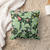 緑のAcanthusの装飾用クッション クッション (ブランケット)