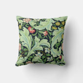 緑のAcanthusの装飾用クッション クッション (裏面)