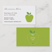 緑のAppleの名刺 名刺 (正面/裏面)