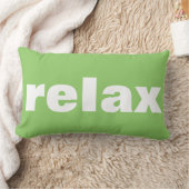 緑のAppleの枕をリラックスして下さい ランバークッション (ブランケット)