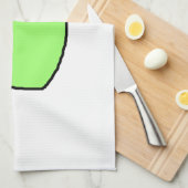 緑のApple キッチンタオル (四つ折り)