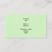 緑のApple 名刺 (裏面)