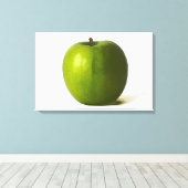 緑のApple 24x16 (60x40cm)のwaccna キャンバスプリント (インサイチュ (ウッドフロア))