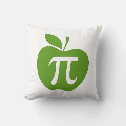 緑のApple Pi クッション (正面)