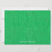 緑のBurlap Pinecones写真 – 6x8クリスマスカード シーズンカード (裏面)