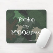 緑のCaMOOflage牛のコラージュ マウスパッド (マウス)