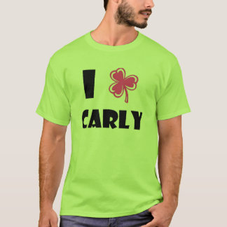 緑のCarlyのクローバーのワイシャツ Tシャツ