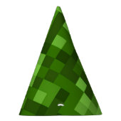 緑のChunkyピクセルパーティー帽子 パーティーハット (右)