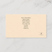 緑のClsなし楽器テックブランチアーモンド 名刺 (裏面)