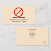 緑のClsなし楽器テックブランチアーモンド 名刺 (正面/裏面)