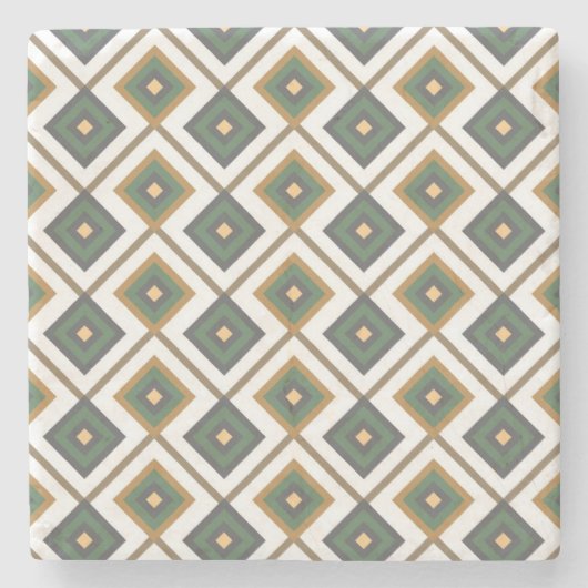 緑のDiamante ストーンコースター (正面)