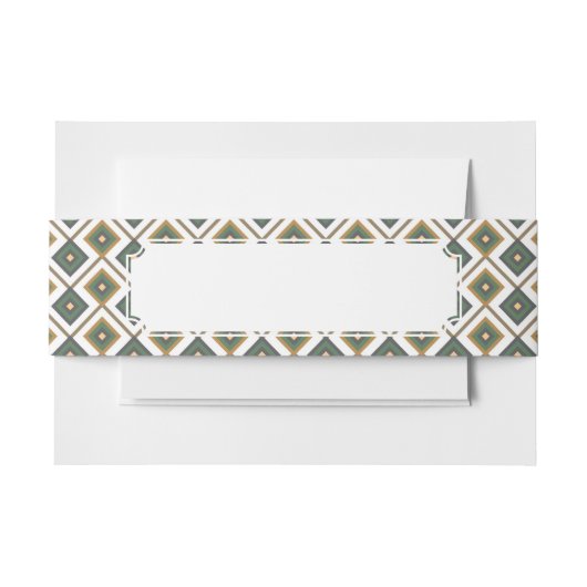 緑のDiamante 招待状ベリーバンド (正面例)