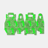 緑のDino水の色ベビーシャワー フェイバーボックス (折り畳みなし)