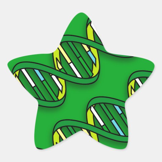 緑のDNA 星シール (正面)
