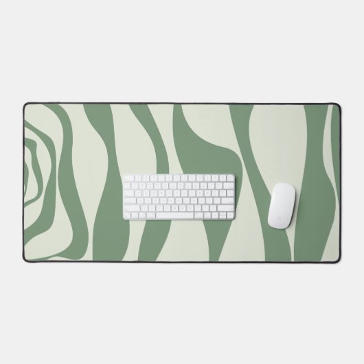 緑のEbbとFlow 4 デスクマット (キーボード&マウス)