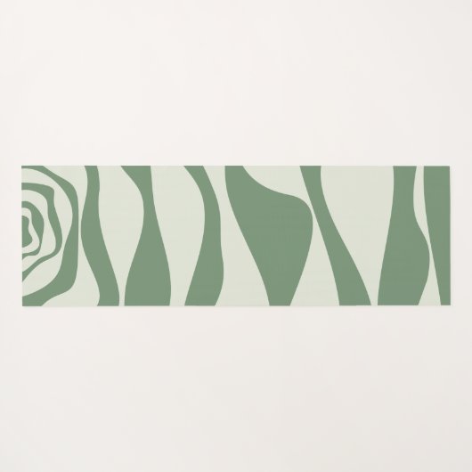 緑のEbbとFlow 4 ヨガマット (裏面(横))