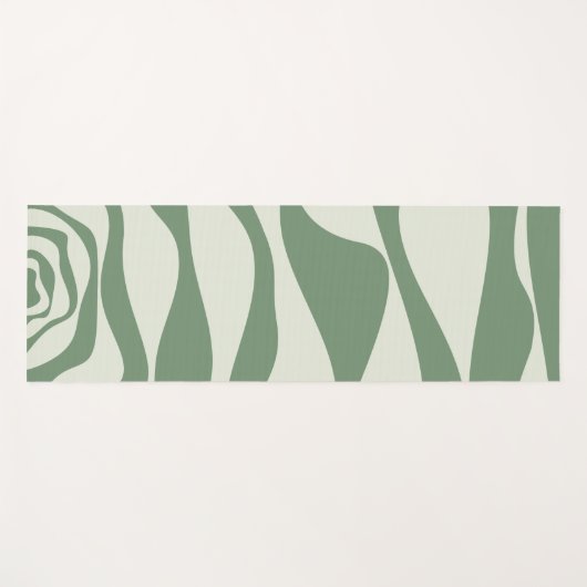 緑のEbbとFlow 4 ヨガマット (正面(横))