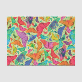 緑のFlutterbyの夏の蝶 薄葉紙