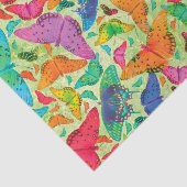 緑のFlutterbyの夏の蝶 薄葉紙 (詳細)