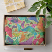 緑のFlutterbyの夏の蝶 薄葉紙 (ギフト)