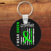 緑のgodfather kidney dise脳性麻痺 キーホルダー (正面)