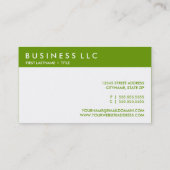 緑のhtmlカラーコード669900 名刺 (裏面)