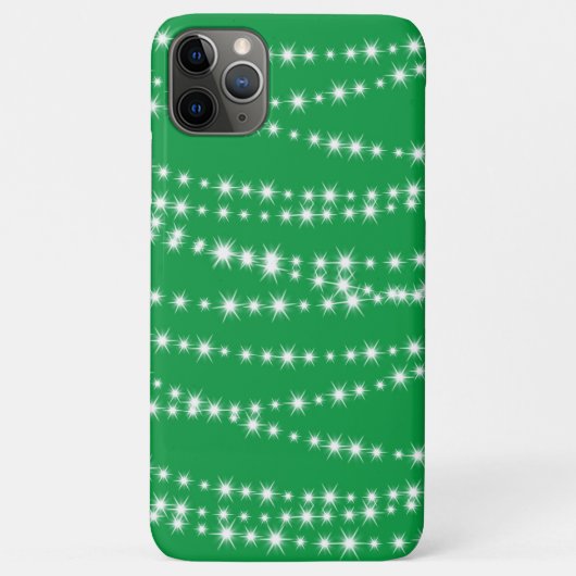 緑のiPhoneケースのクリスマスライト Case-Mate iPhoneケース (裏面)