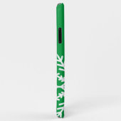 緑のiPhoneケースのスノーフレーク Case-Mate iPhoneケース (裏面/右)