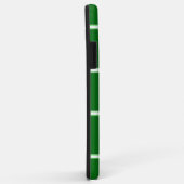 緑のiPhoneケース正方形パターンモノグラム Case-Mate iPhoneケース (裏面/右)