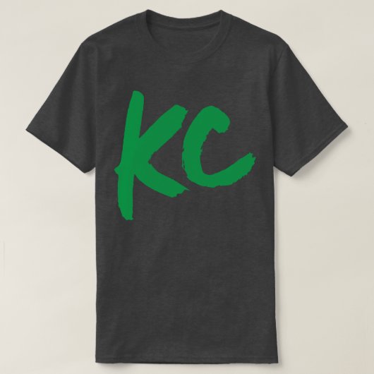 緑のKC緑のみ Tシャツ (デザイン正面)
