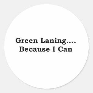 緑のlaning黒 ラウンドシール