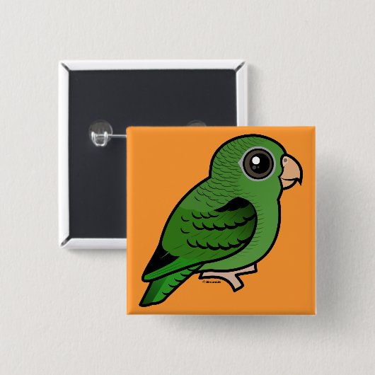 緑のLinnie 缶バッジ (正面&裏面)