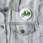 緑のMotorscooter "Schwalbe " 缶バッジ (インサイチュ)