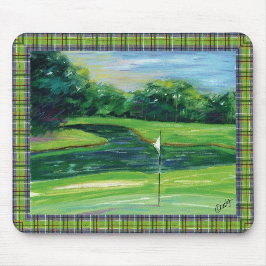 緑のmousepad マウスパッド (正面)