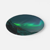 緑のNorthern Lights ペーパープレート (アングル)