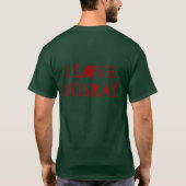 緑のNusrat Tシャツ (裏面)