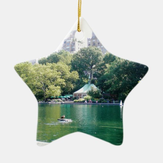 緑のNYCの居酒屋 セラミックオーナメント (正面)