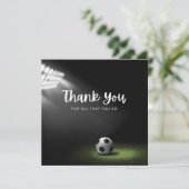 緑のPで感謝していするサッカーのボール (スタンド正面)