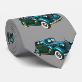 緑のPackardの贅沢車 ネクタイ (ロール)
