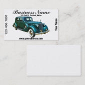 緑のPackardの贅沢車 名刺 (正面/裏面)