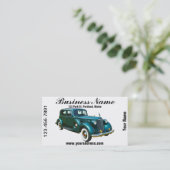 緑のPackardの贅沢車 名刺 (スタンド正面)