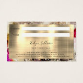 緑のPinK水カラーアポイントメントカード (裏面)