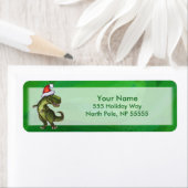 緑のSanta HatのTRex ラベル (インサイチュ)