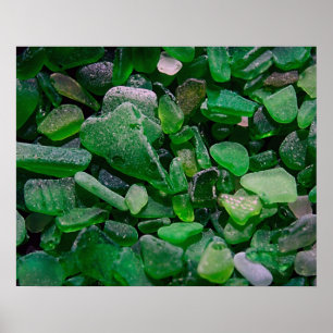 緑のSeaglass ポスター