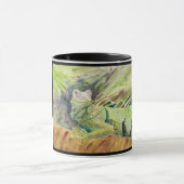 緑のSheguanaのイグアナのマグ マグカップ (中央)